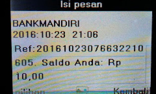 Penipuan Berhadiah dari TELKOMSEL melalui ATM Mandiri E-Cash 