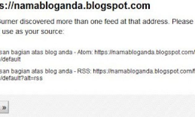 Tutorial Mendaftarkan dan Memasang Blog ke Feedburner