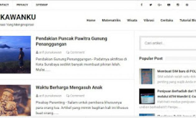 Berganti Template Simplify 2 Responsive Blogger Templates