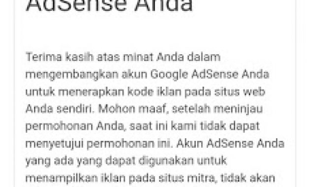 Diterima Adsense Full Approve Setelah Penolakan 11 kali