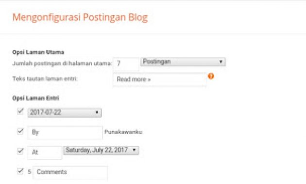 Cara Mengatur Jumlah Postingan di Halaman Depan