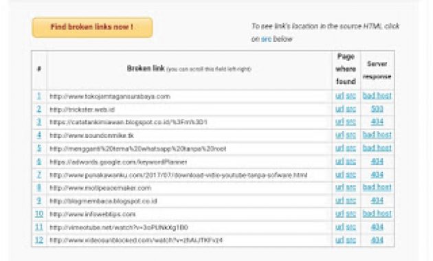 Cara memperbaiki broken link pada blog