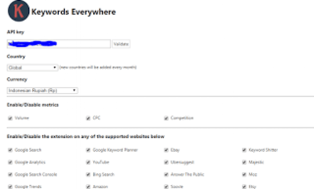 Cara riset keyword menggunakan keywords everywhere