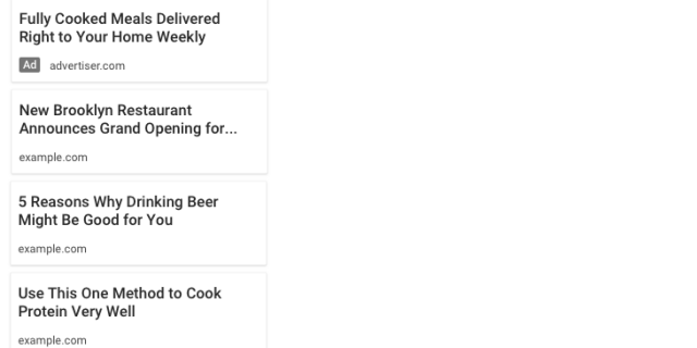 kustomisasi tampilan baru iklan matched content
