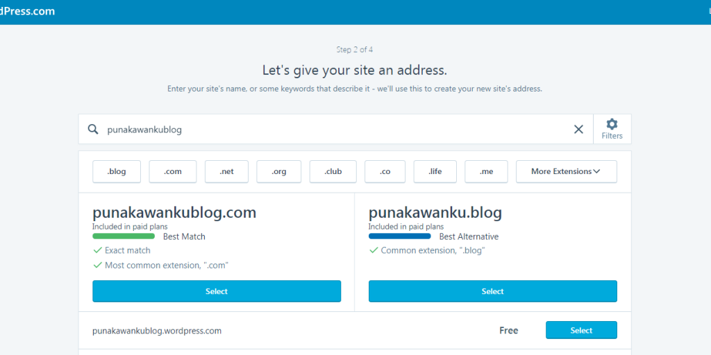 cara mudah membuat blog gratis di wordpress