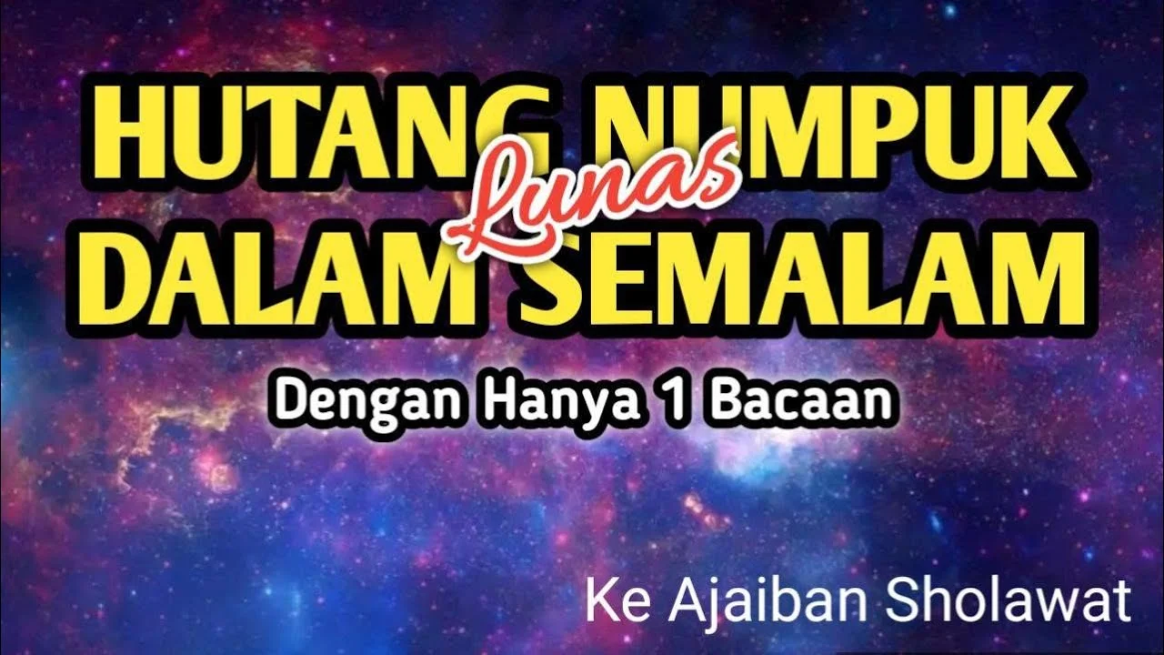 doa pelunas hutang