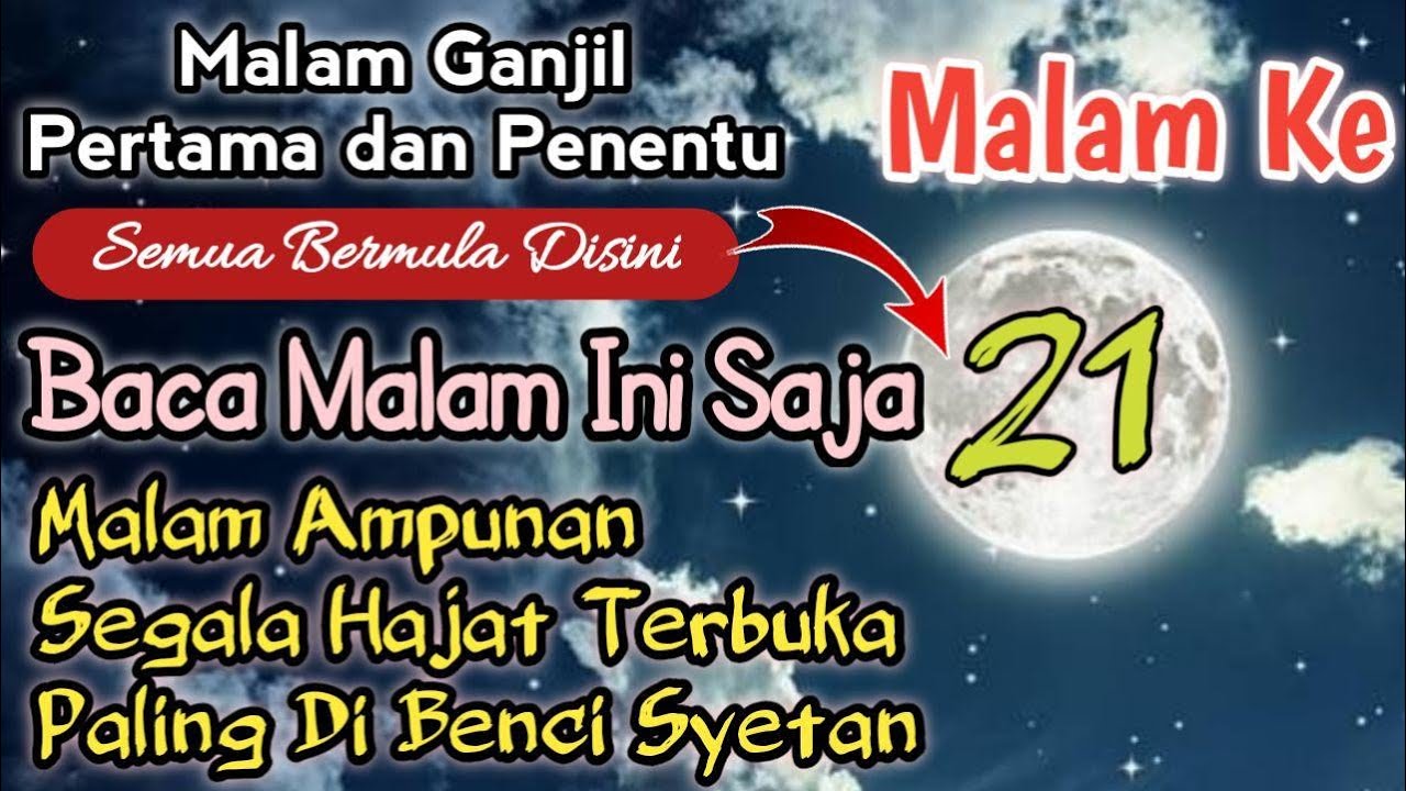 Doa Malam 21 Ramadhan