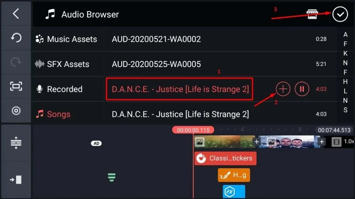 Pilih Audio