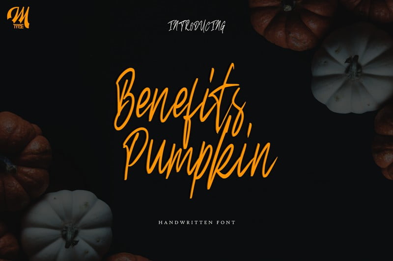 Pumkin script typeface