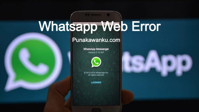 Whatsapp Web Error