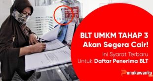 BLT UMKM Tahap 3 Segera Cair
