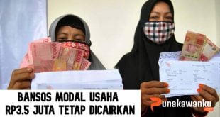 Bansos Modal Usaha Rp3,5 Juta Tetap Dicairkan